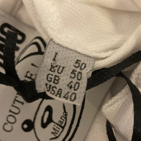 NWT Moschino Couture White Polo with Bear Embroidery - Picture 5 of 9